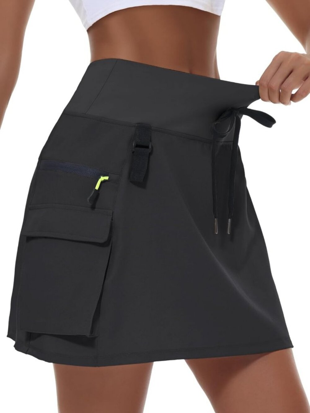Women's Hiking Skorts with Zipper Pockets - Stylish Cargo Skorts for Outdoor